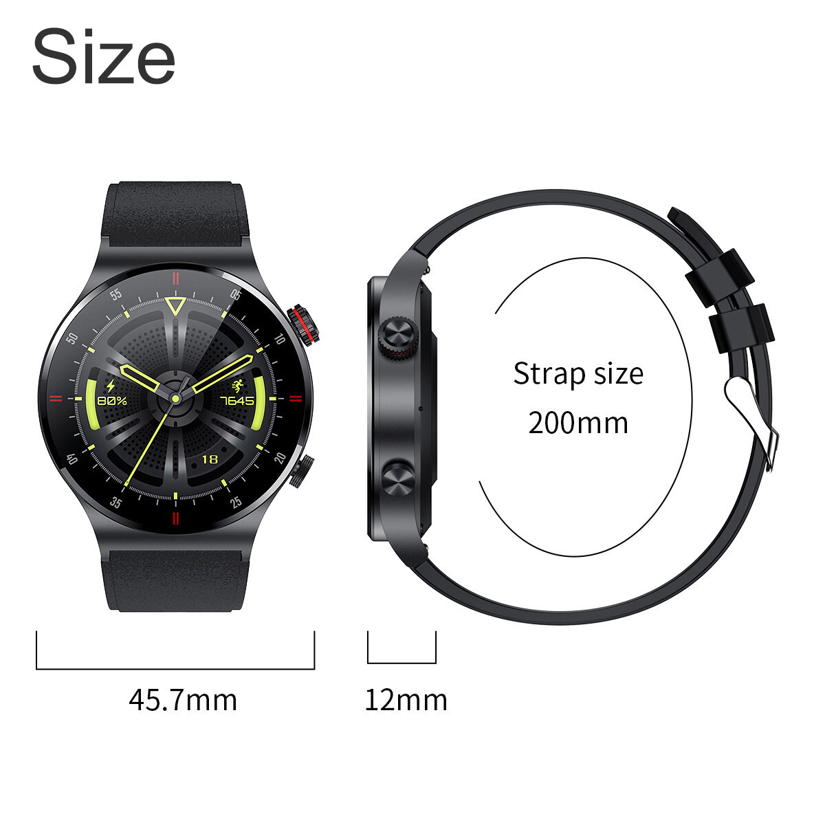 New Smart Watch Men Waterproof Smartwatch Bluetooth for iPhone Android Samsung A
