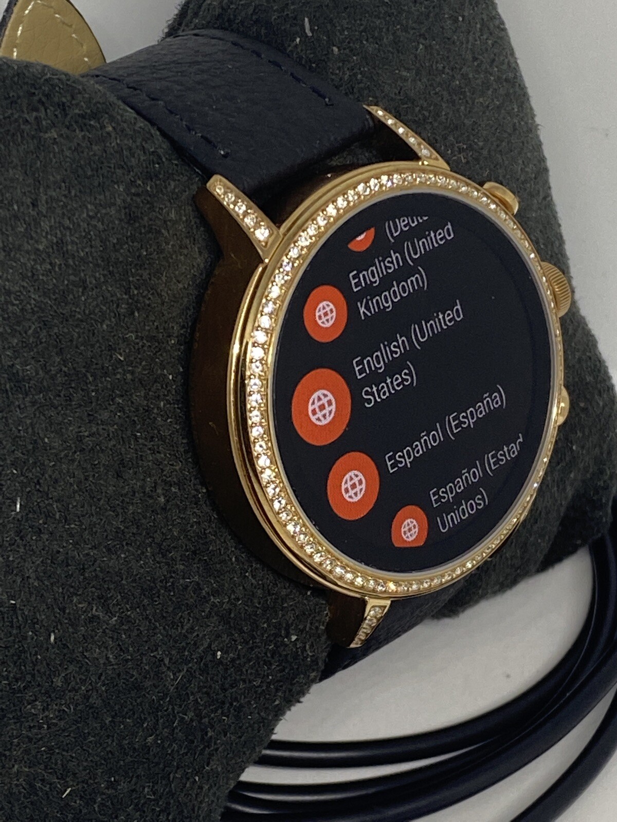 Fossil Gen 4 Authentic Digital Dial Smart Watch Custom Band FTW6015 AB473