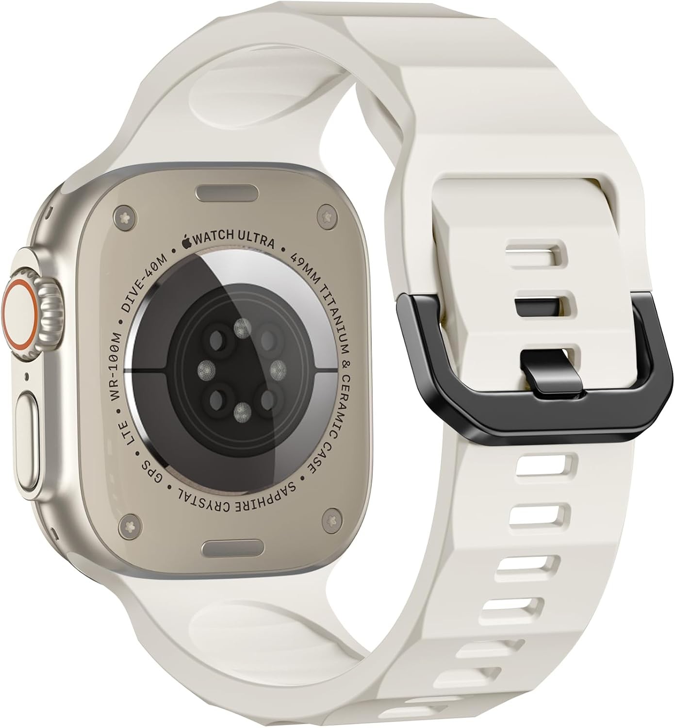 Soft Silicone Strap Compatible with Apple Watch Ultra 49mm 44mm 42mm