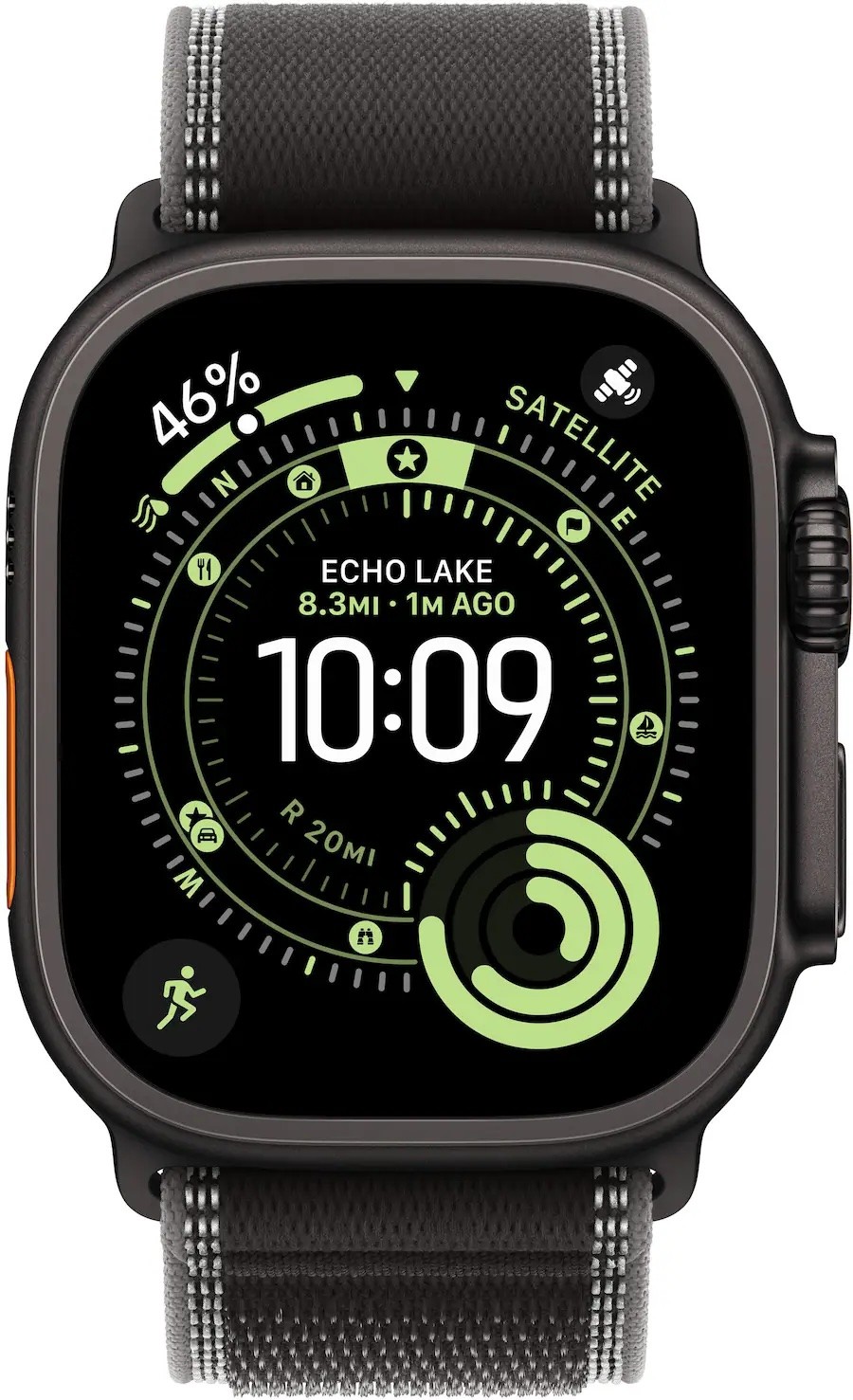 Apple Watch Ultra 3 49mm GPS+Cell Titanium w/ M/L Charcoal Trail Loop MF1H4LW/A