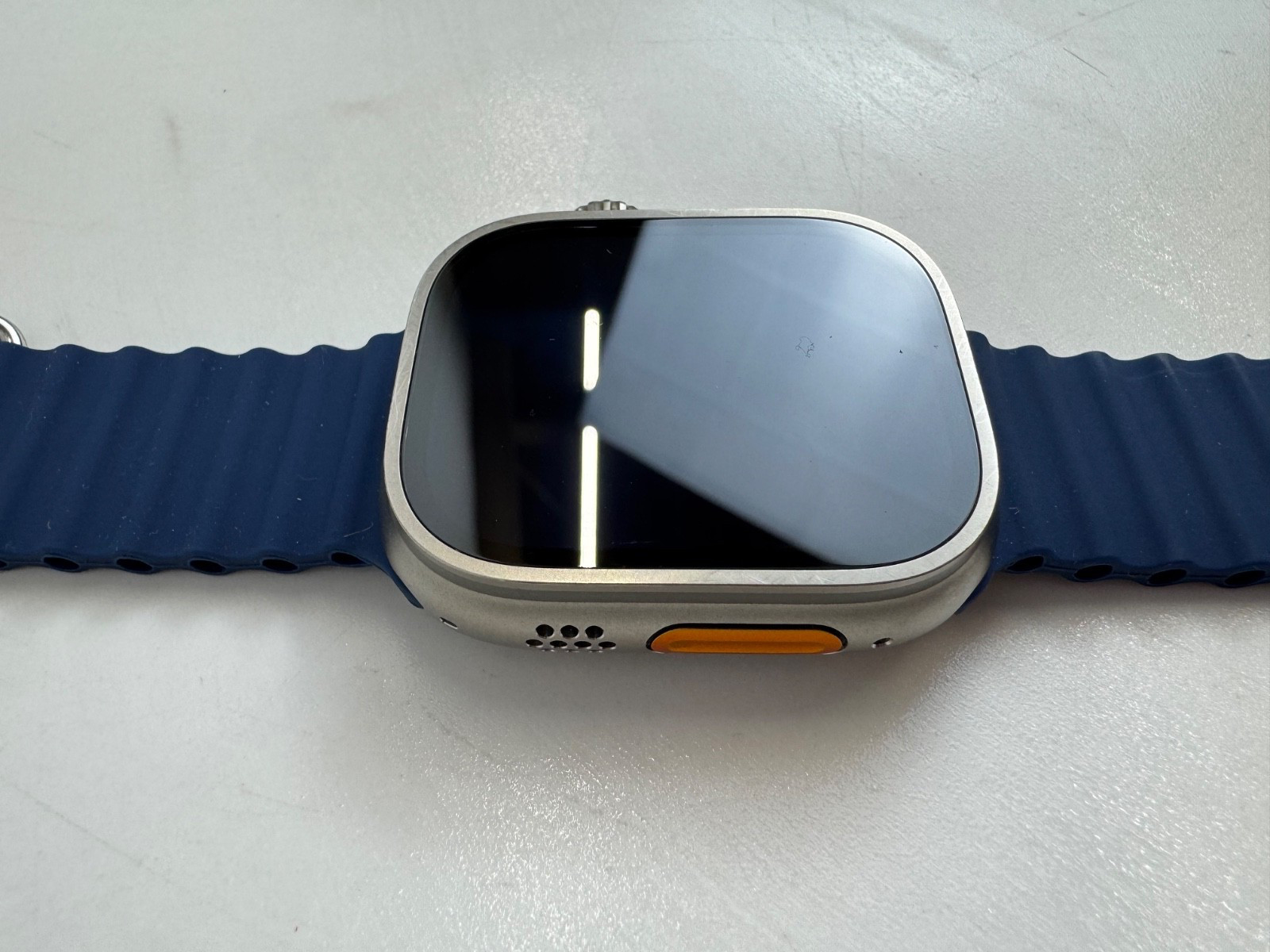 Apple Watch Ultra 2 49mm Titanium Case with Ocean Band – Blue