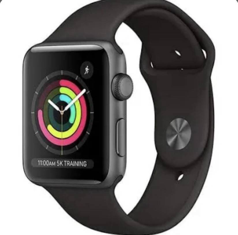 Apple Watch Series 3 38mm Space Gray Aluminum Case with Sport Band