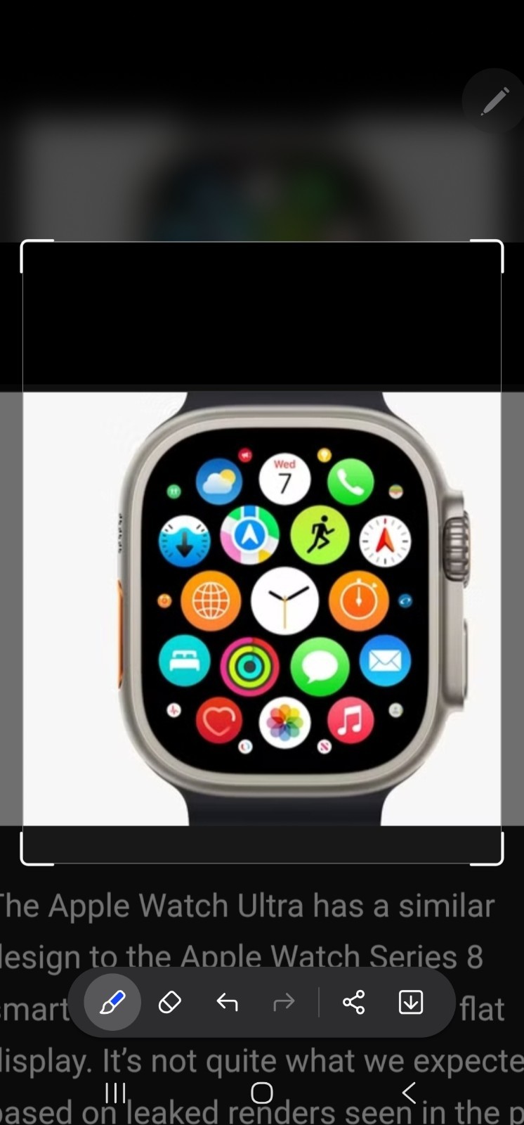 Apple Watch Ultra 49mm Titanium Silver Case Orange Silicone Band 32GB iOS