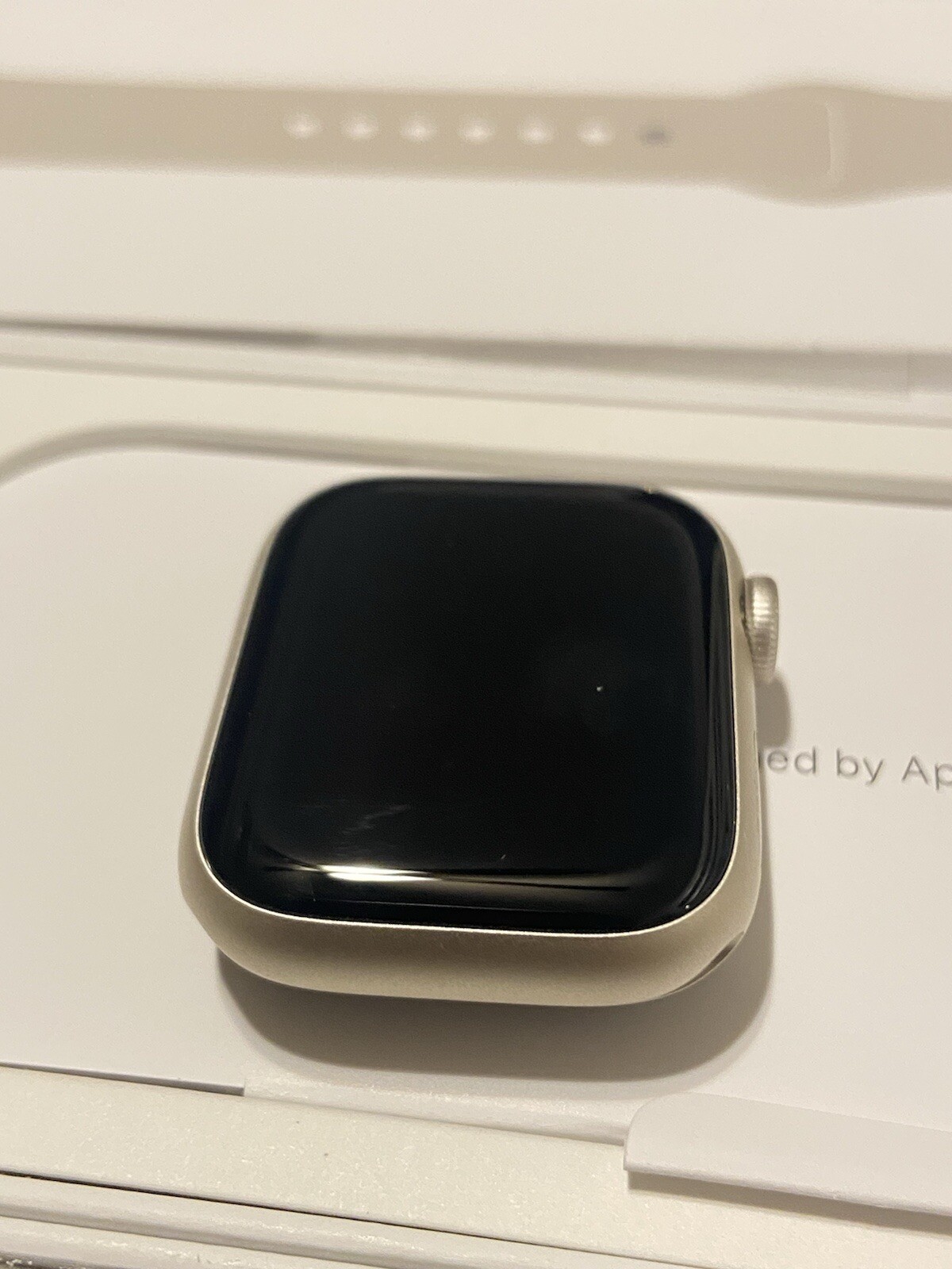 Apple Watch Series 9 GPS 41mm Aluminum Case with Starlight Sport Band – S/M