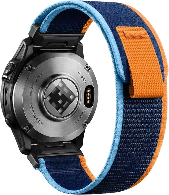 Quickfit Nylon Loop Band Compatible with Garmin Fenix 7/6/5 Series and Forerunne