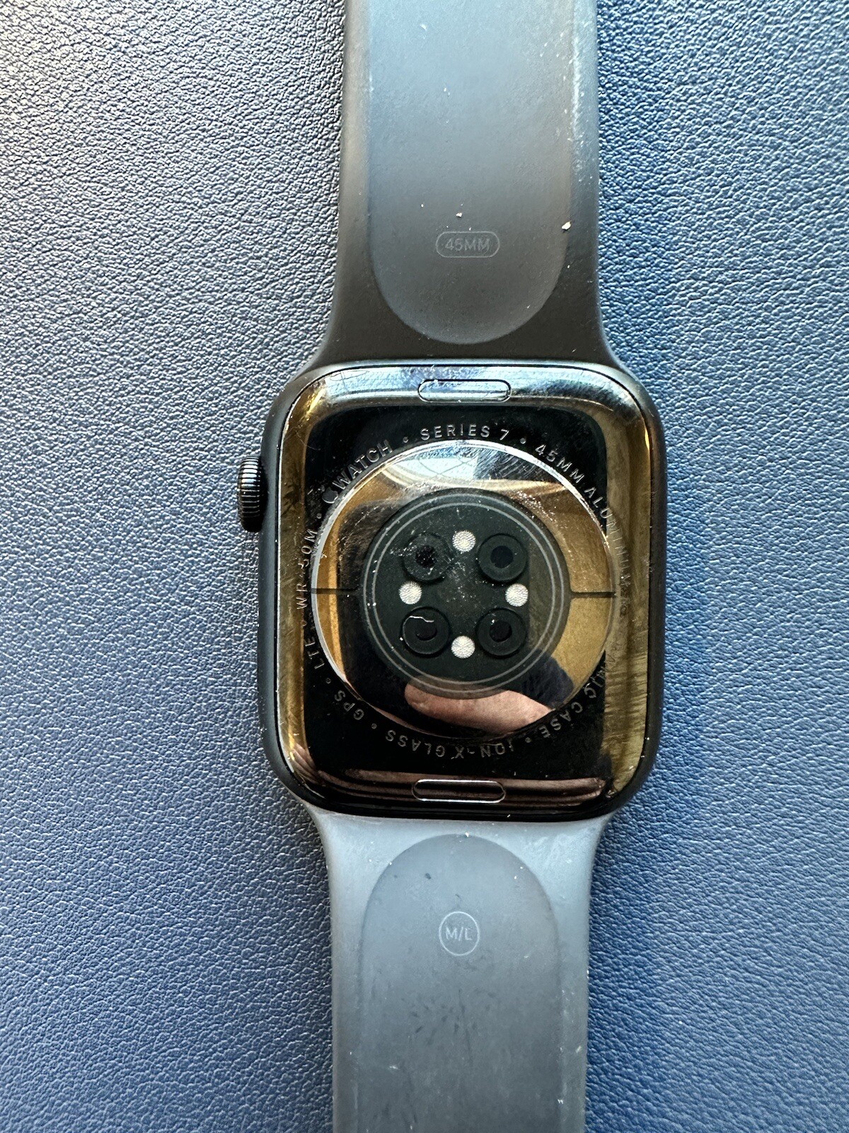 Apple Watch Series 7 45mm Aluminum Case – Sport Band – Midnight, (GPS+cellular)