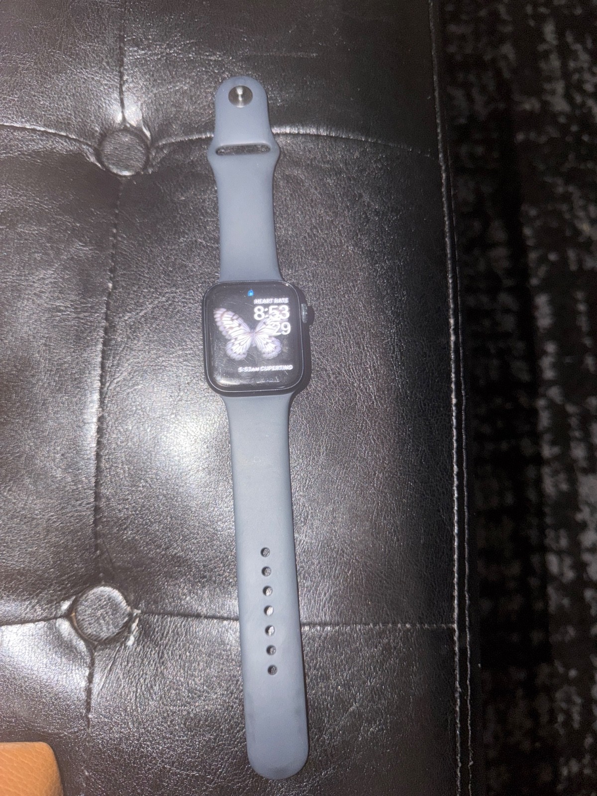 Apple Watch SE (2022) 44mm Midnight Aluminum Case with Sport Band, M/L (GPS +…