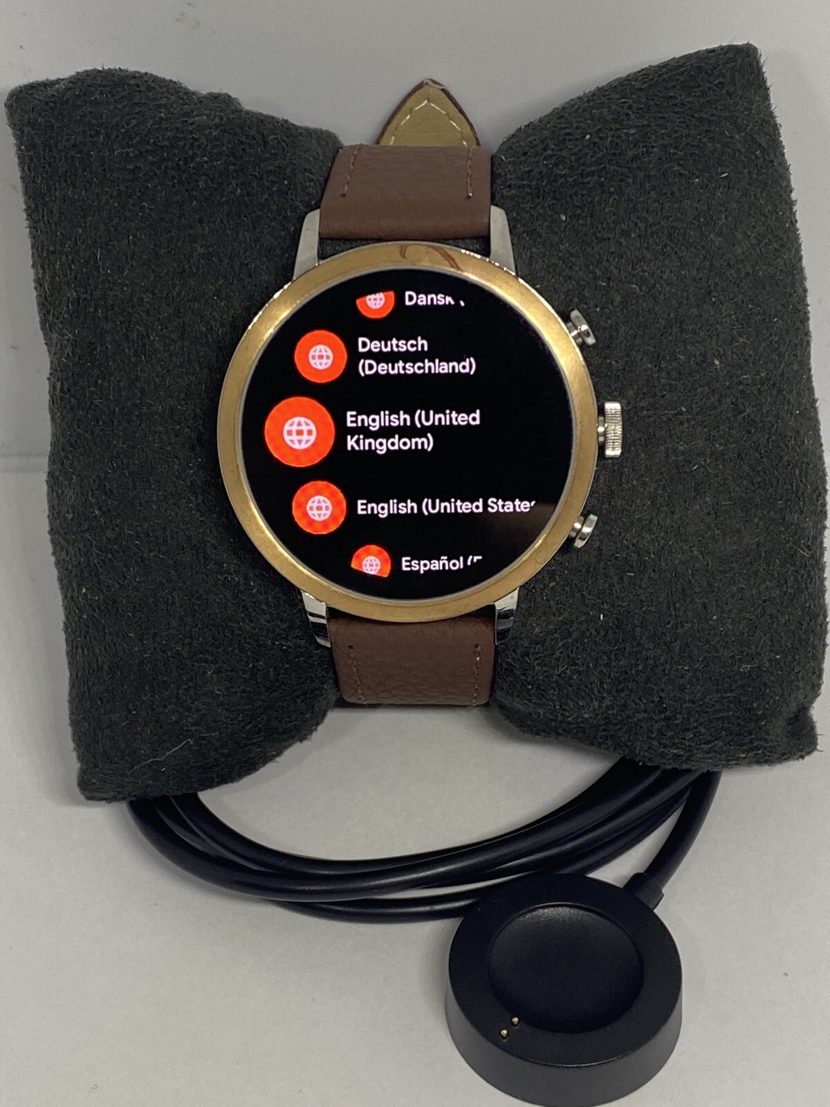 Fossil Gen 4 Authentic Digital Dial Smart Watch Custom Band FTW6016 AB504