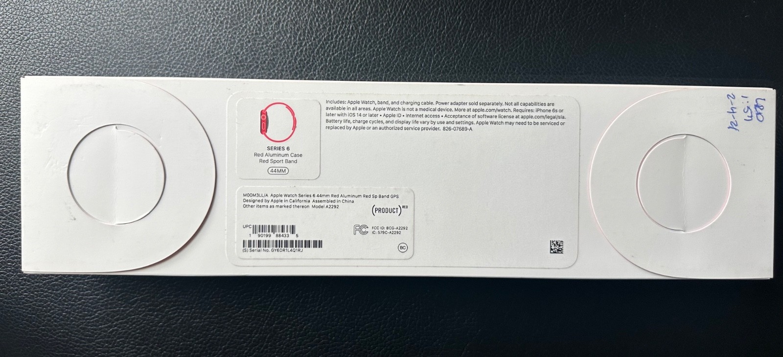 Apple Watch Series 6 44mm Aluminum Case with Sport Band – PRODUCT(RED) GPS