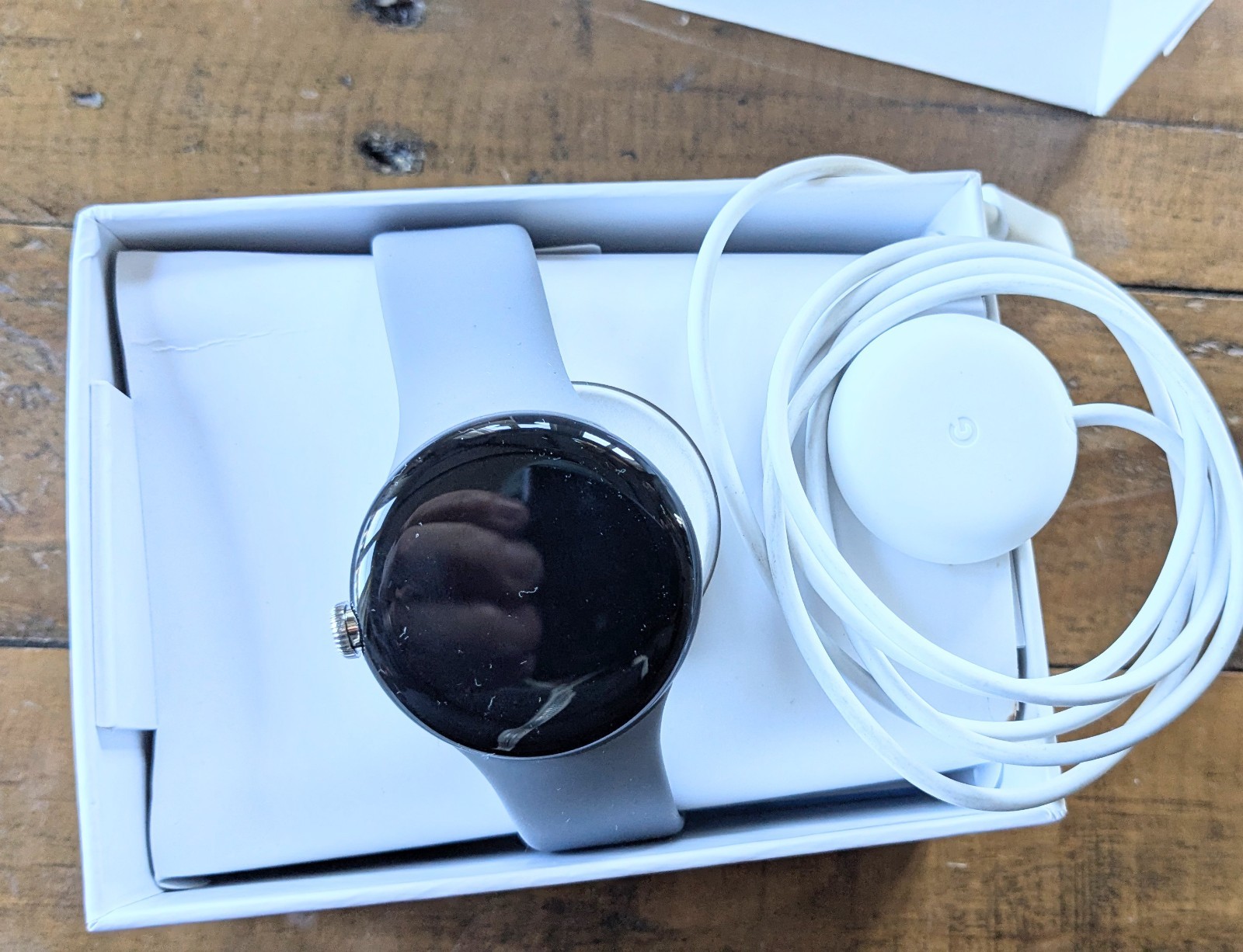 Google Pixel Watch 1st Gen (Previous Model) Matte Black Stainless Steel New Open