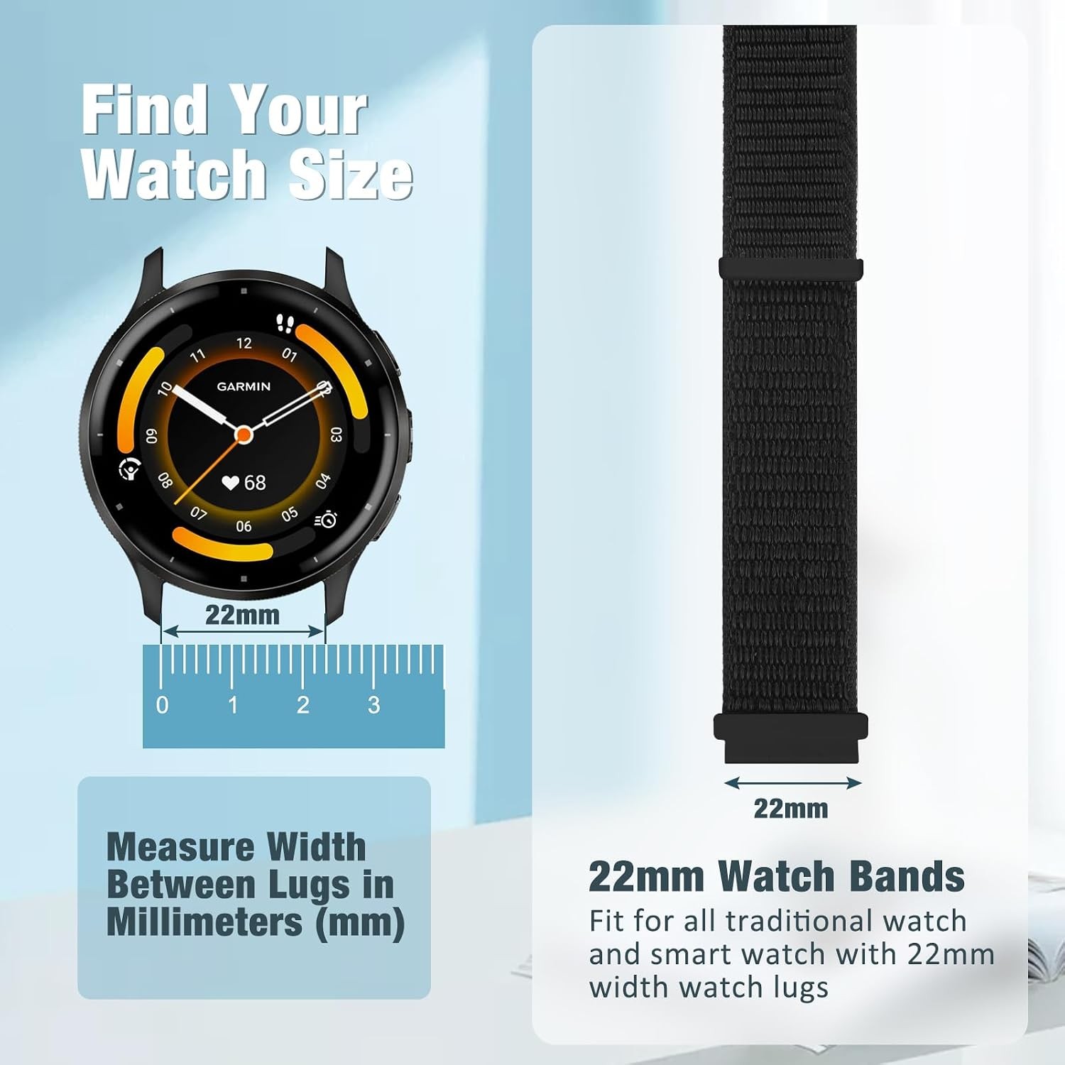 Case For Garmin Venu 4/3 45mm, Forerunner 255/265/955, Amazfit GTR 4/3/2 22mm