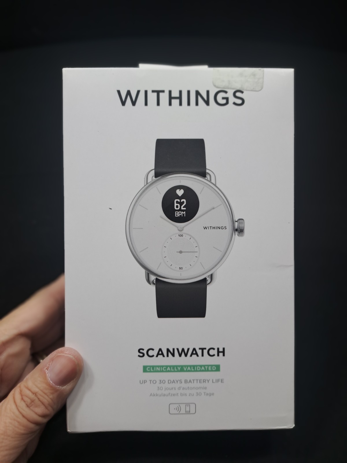 ScanWatch 42mm Hybrid Smartwatch with ECG Heart Rate Sensor and Oximeter