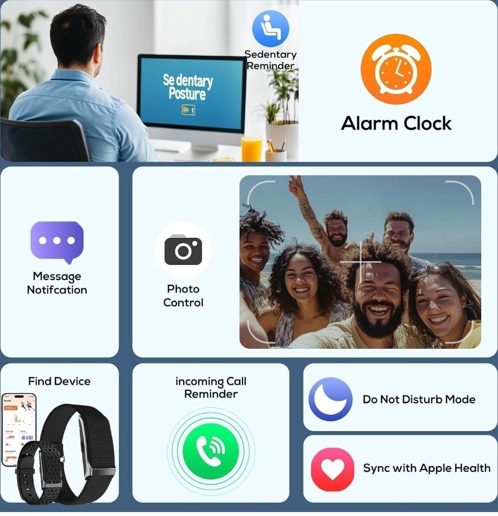 Health Smart Bracelet, Activity & Fitness Trackers/SpO2/ Heart Rate / Blood P…