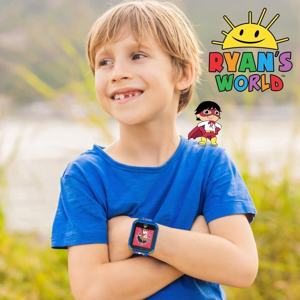 Ryan’s World Kids Smart Watch – Touchscreen Fun, Camera & Pedometer, Ages 4-12