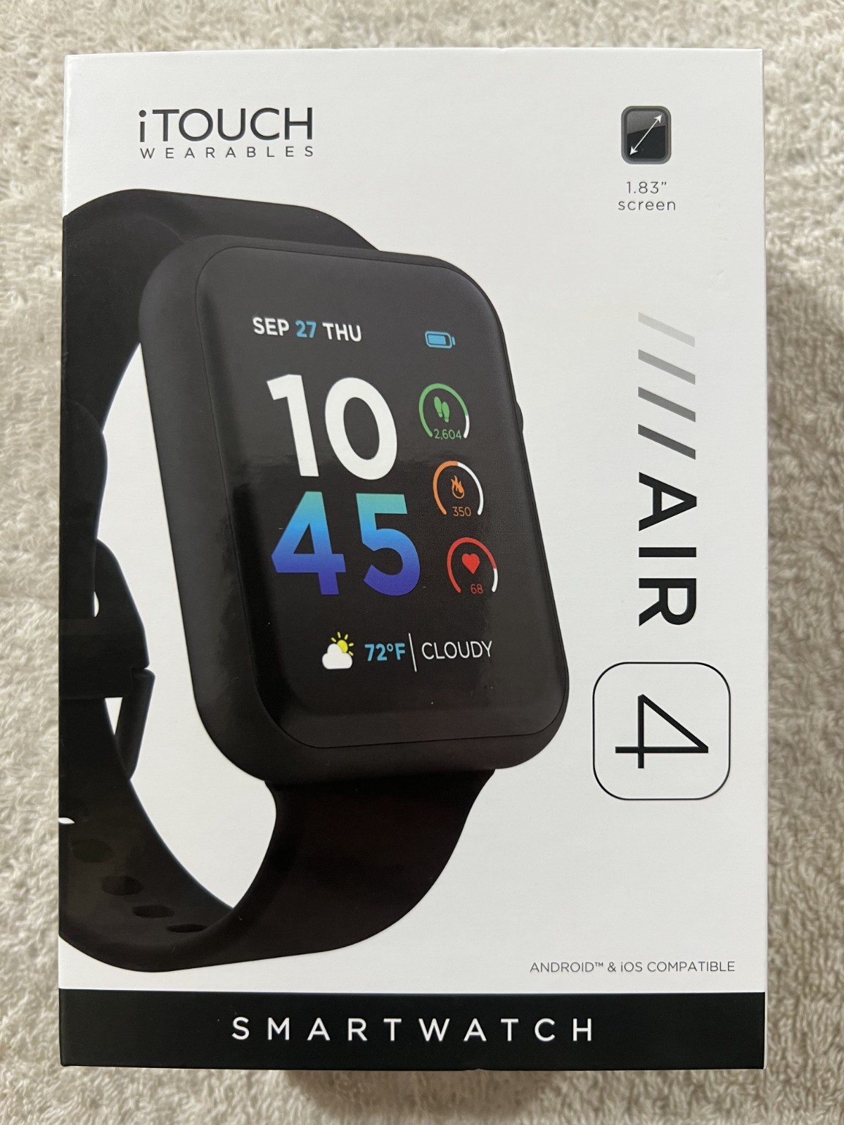 ITOUCH WEARABLES AIR4 SMARTWATCH **NEW**