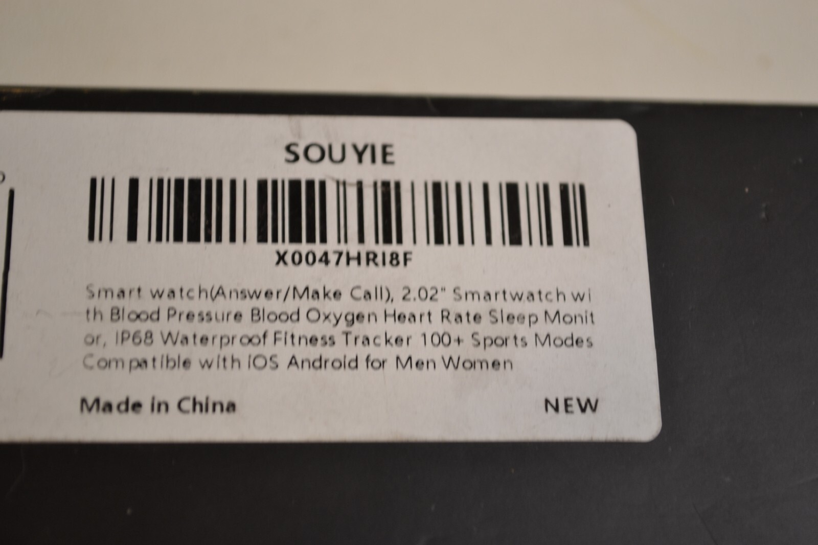 SOUYIE Smart Watch (Answer/Make Call), AMOLED Screen Smartwatch