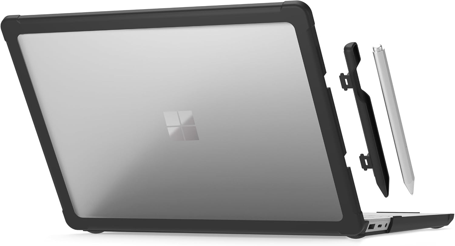 Case For Microsoft Surface Laptop 13.5″ Rugged Slim Protective Shell – Black