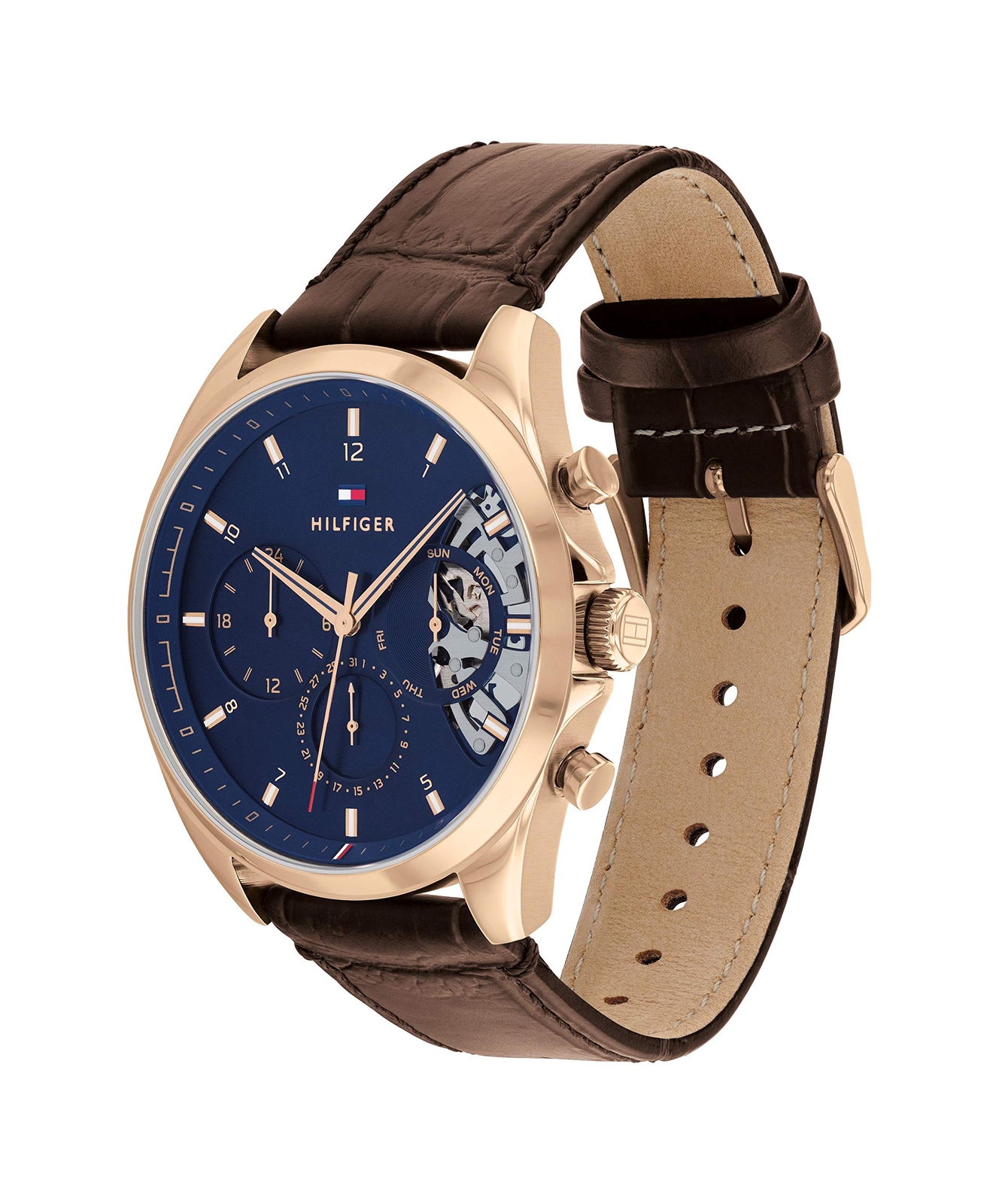Tommy Hilfiger Watch Baker 1710453 Navy Leather Belt Quartz
