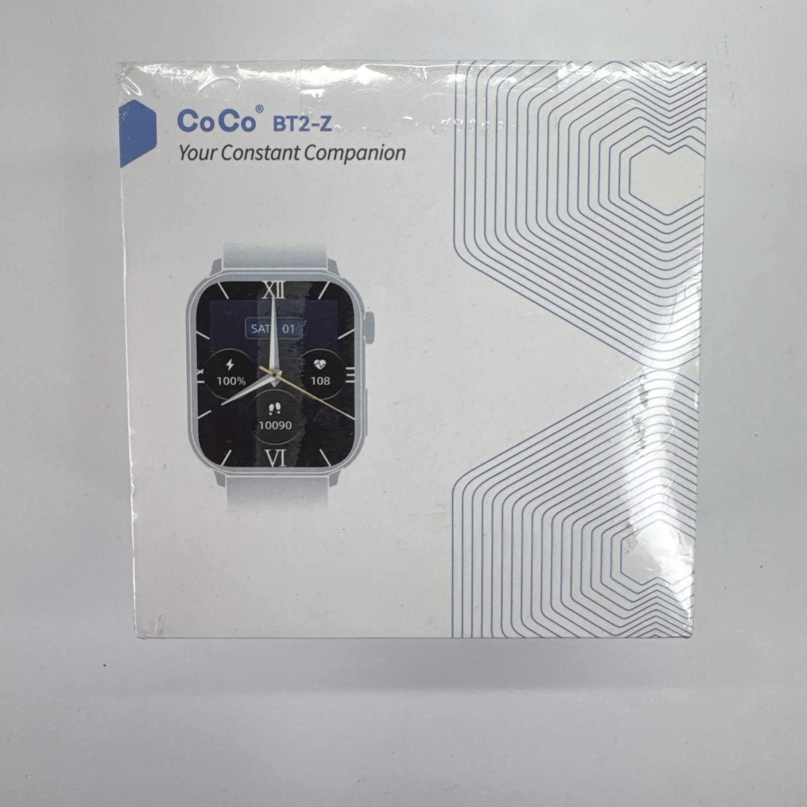 COCO Smartwatch BT2-Z Unisex Adult Silver Bluetooth Enabled