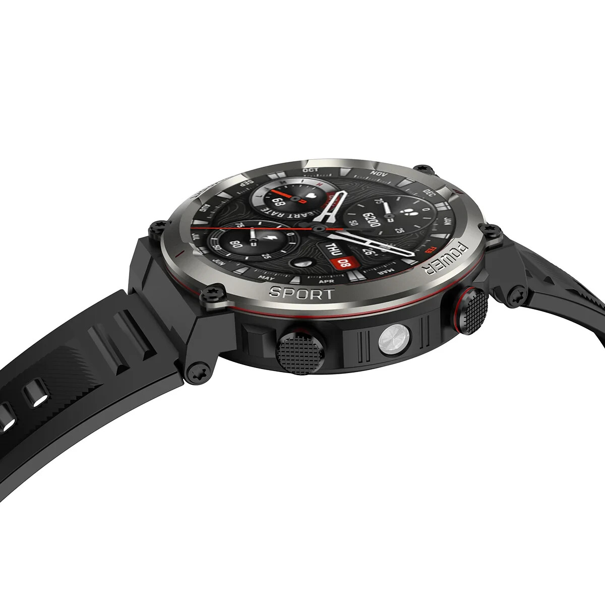 🔥 Military Smart Watch Men (Call Receive/Dial) Rugged Tactical Fitness Tracker
