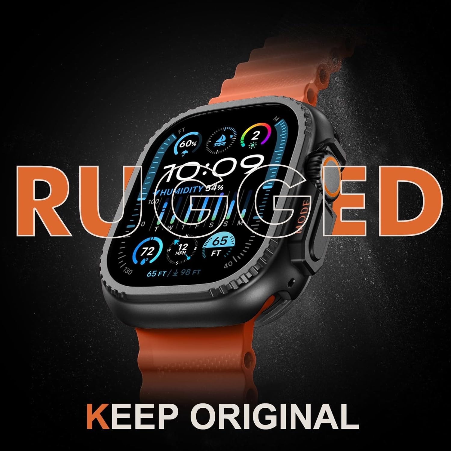 Rugged Metal Bumper Case for Apple Watch Ultra 49mm Stylish Thin Frame