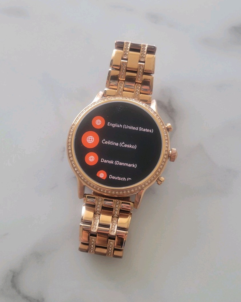 Fossil Smartwatch 5th Gen Wear OS by Google Rose Gold Stainless Steel