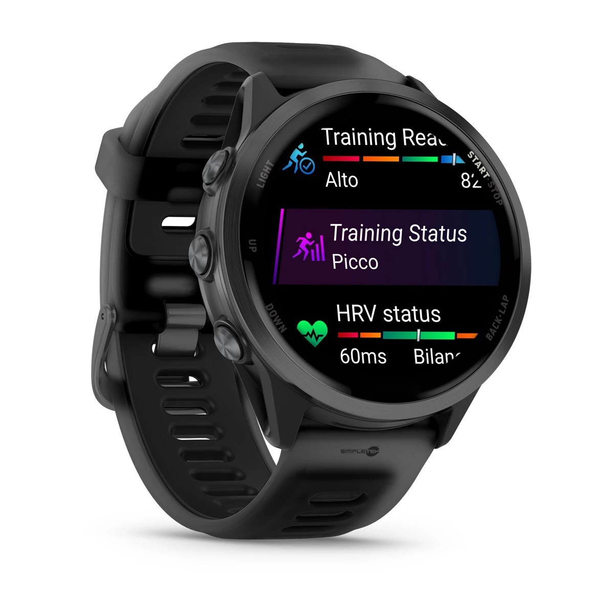 Simpletek Smartwatch 47mm Sport Display 1.4″ 8GB GPS HRV Pulse Ox WiFi