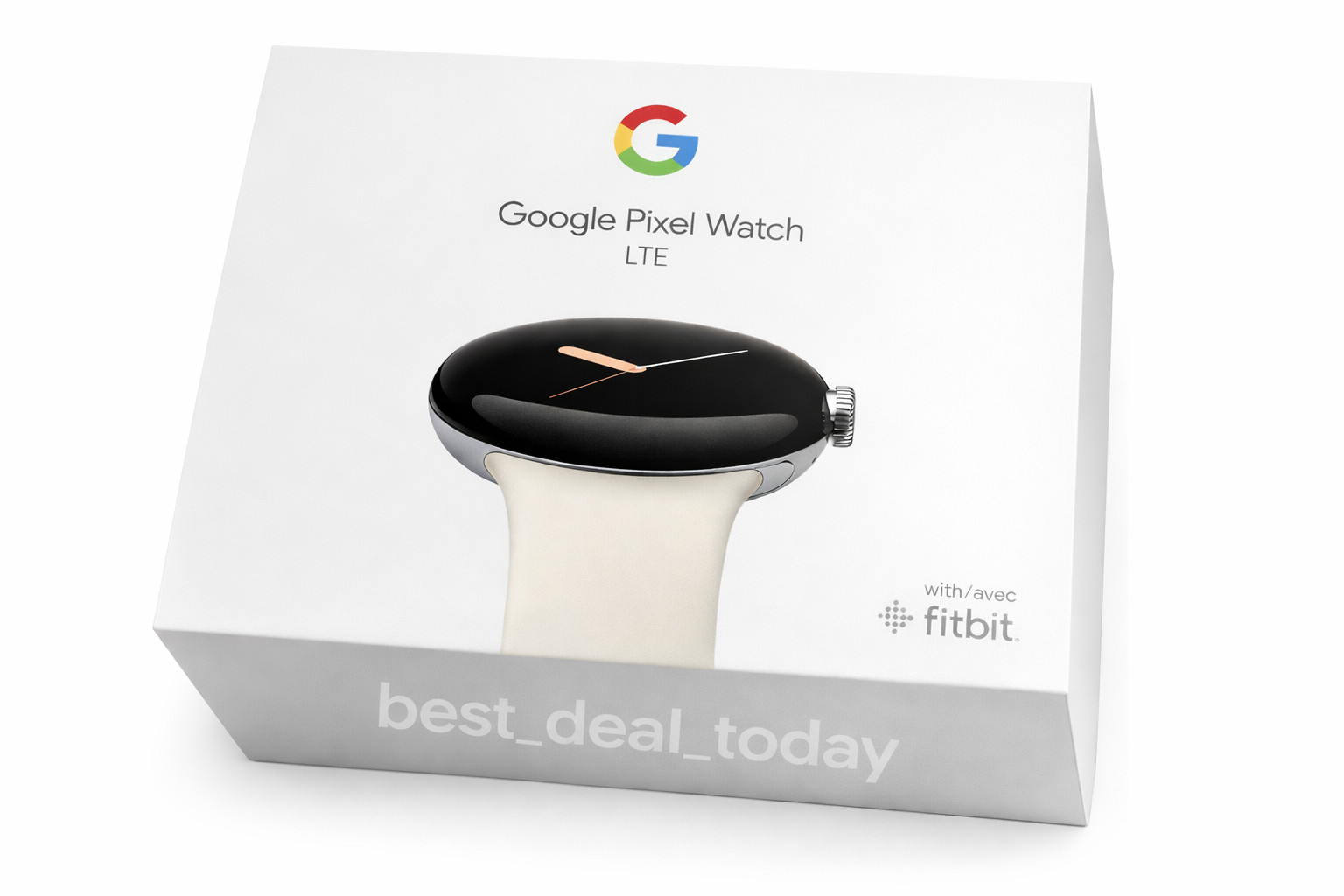 Google Pixel Watch LTE 41mm Silver Case with Chalk Band GA02832-US Smartwatch