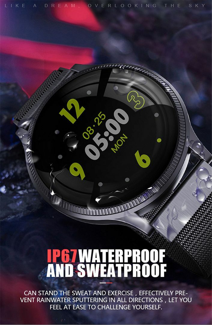 1.22″ Touch Screen Bluetooth SmartWatch Activity Tracker Call Reminder Men Women
