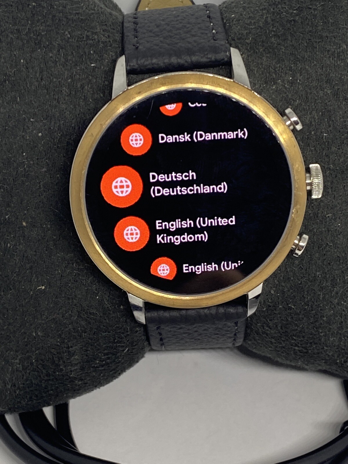 Fossil Gen 4 Authentic Digital Dial Smart Watch Custom Band FTW6016 AB589