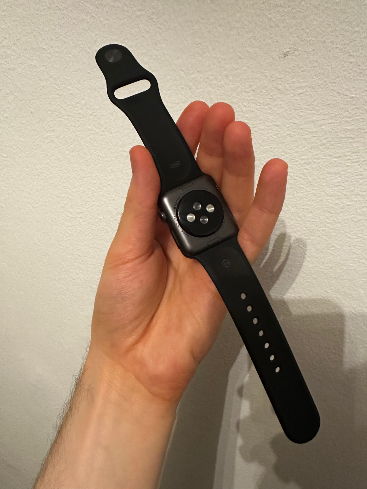 Apple Watch Series 1 38MM Space Grey Aluminum Black Band A1802