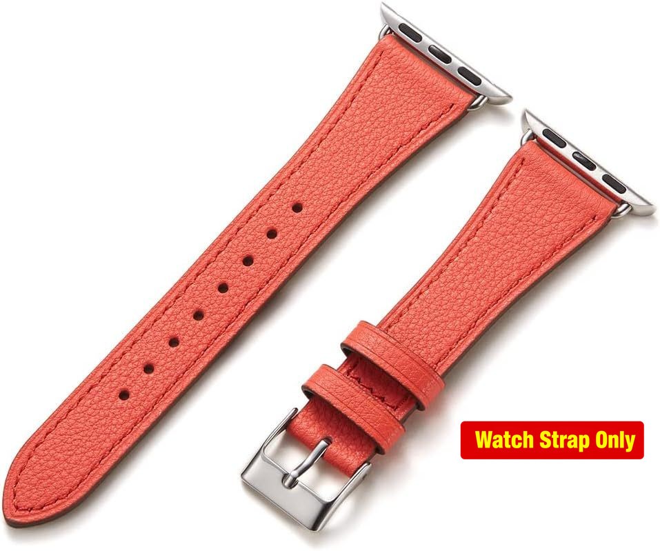 Genuine Leather Strap Compatible with Apple Watch Series 1-11 42mm 44mm