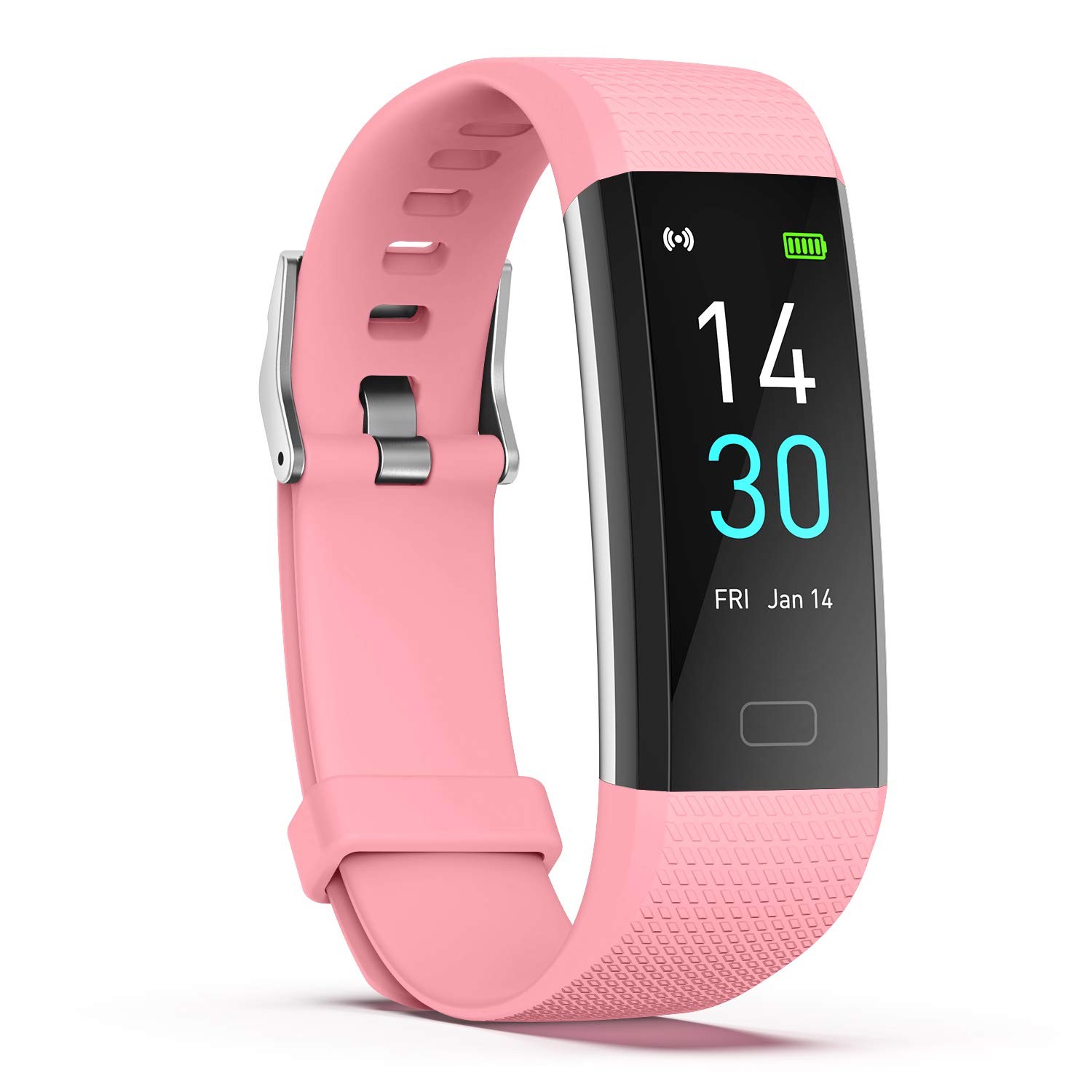 Waterproof Fitness Tracker: Steps, Distance, Calories, Heart Rate, Sleep Monitor