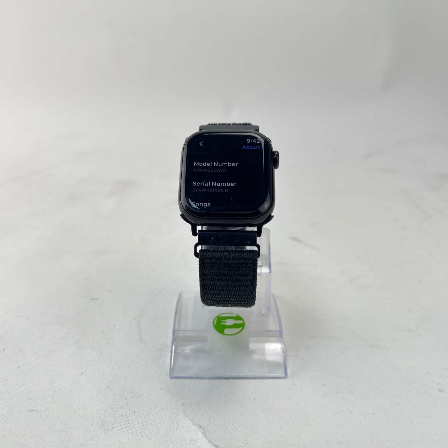 GPS Only Apple Watch Series 10 42MM Black Aluminum Black Sport Band MWWE3LW/A