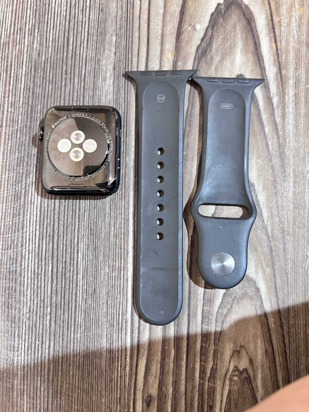 Apple Watch Series 2 42mm Stainless Steel Sapphire Screen Detached for Parts