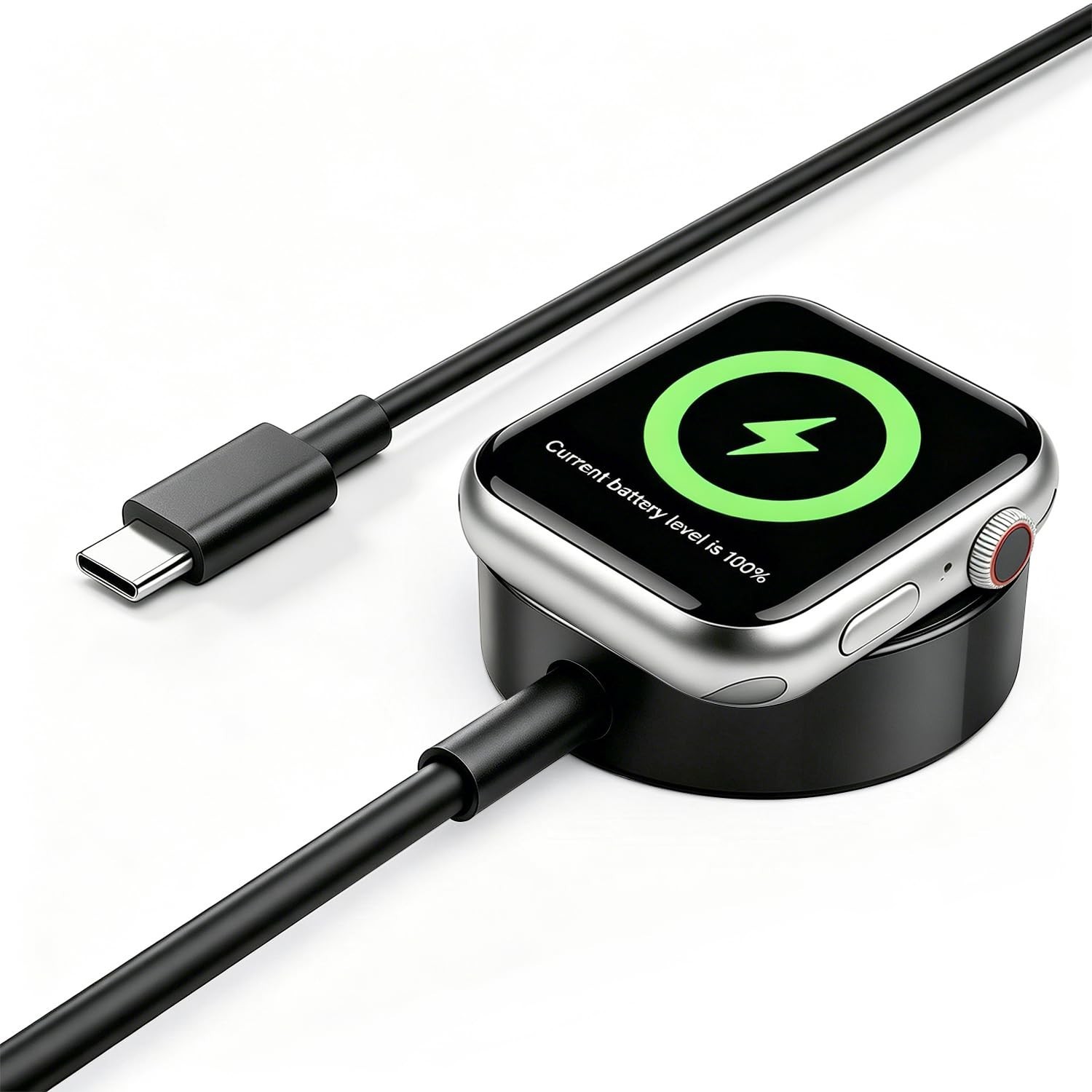 Upgraded Watch Charger Cable, 3FT USB C Magnetic Wireless Fast i-Watch Charging