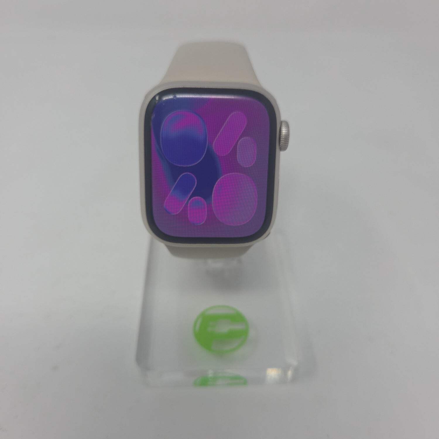 Broken Unlocked Apple Watch Series 7 41MM Midnight MKH83LL/A Cracked Screen