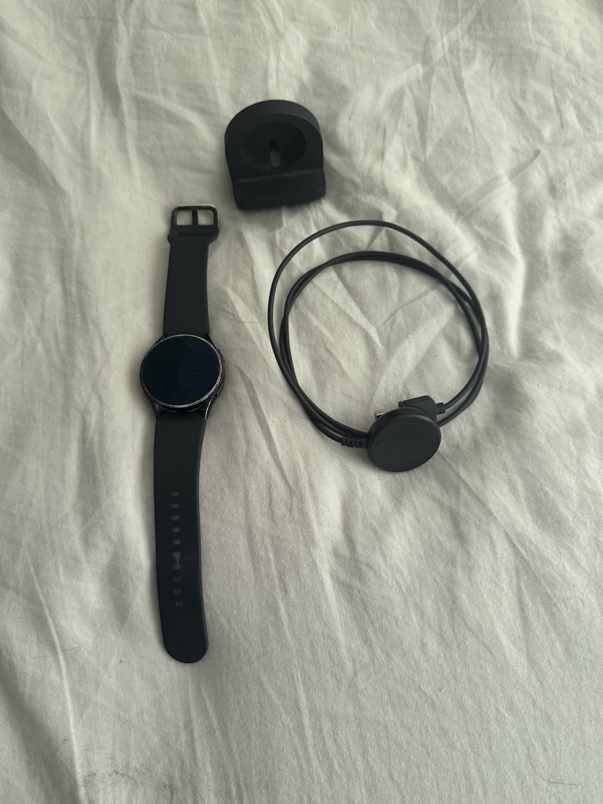 Samsung Galaxy Watch4 SM-R860 40mm Aluminum Case with Sport Band – Black…