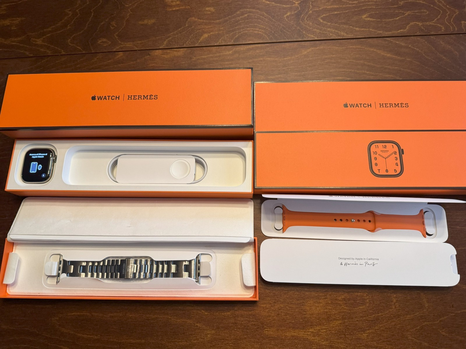 Apple Watch HERMES Series 10, 46mm – Silver Titanium with Large GRAND H Band