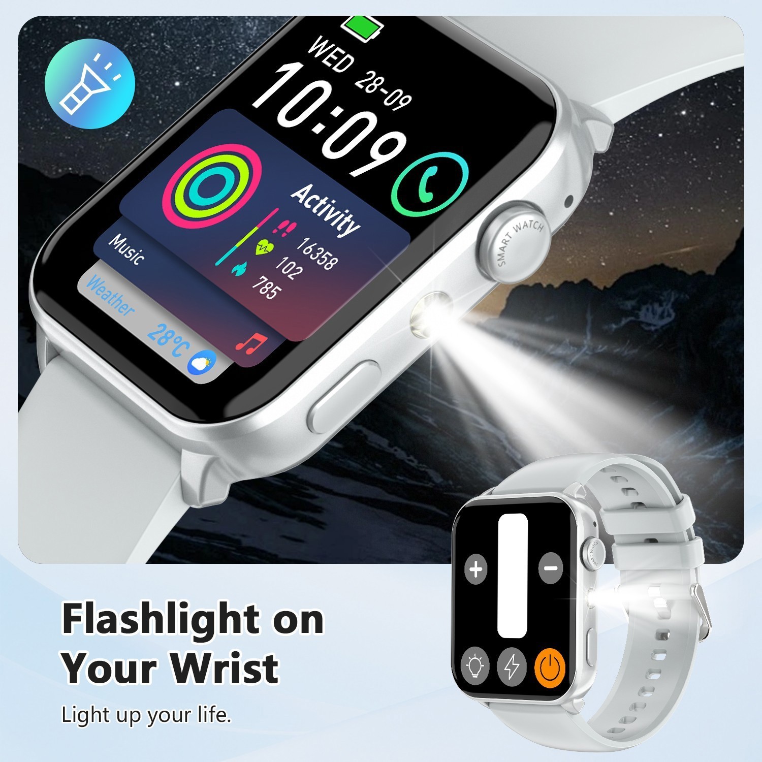 smart watch For Android Women Waterproof Smartwatch Bluetooth fitness tracker US