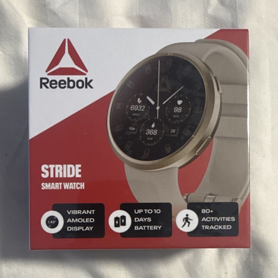 Reebok Stride RSDS20 1.43in AMOLED GPS HR Sleep Bluetooth Gold 4GB
