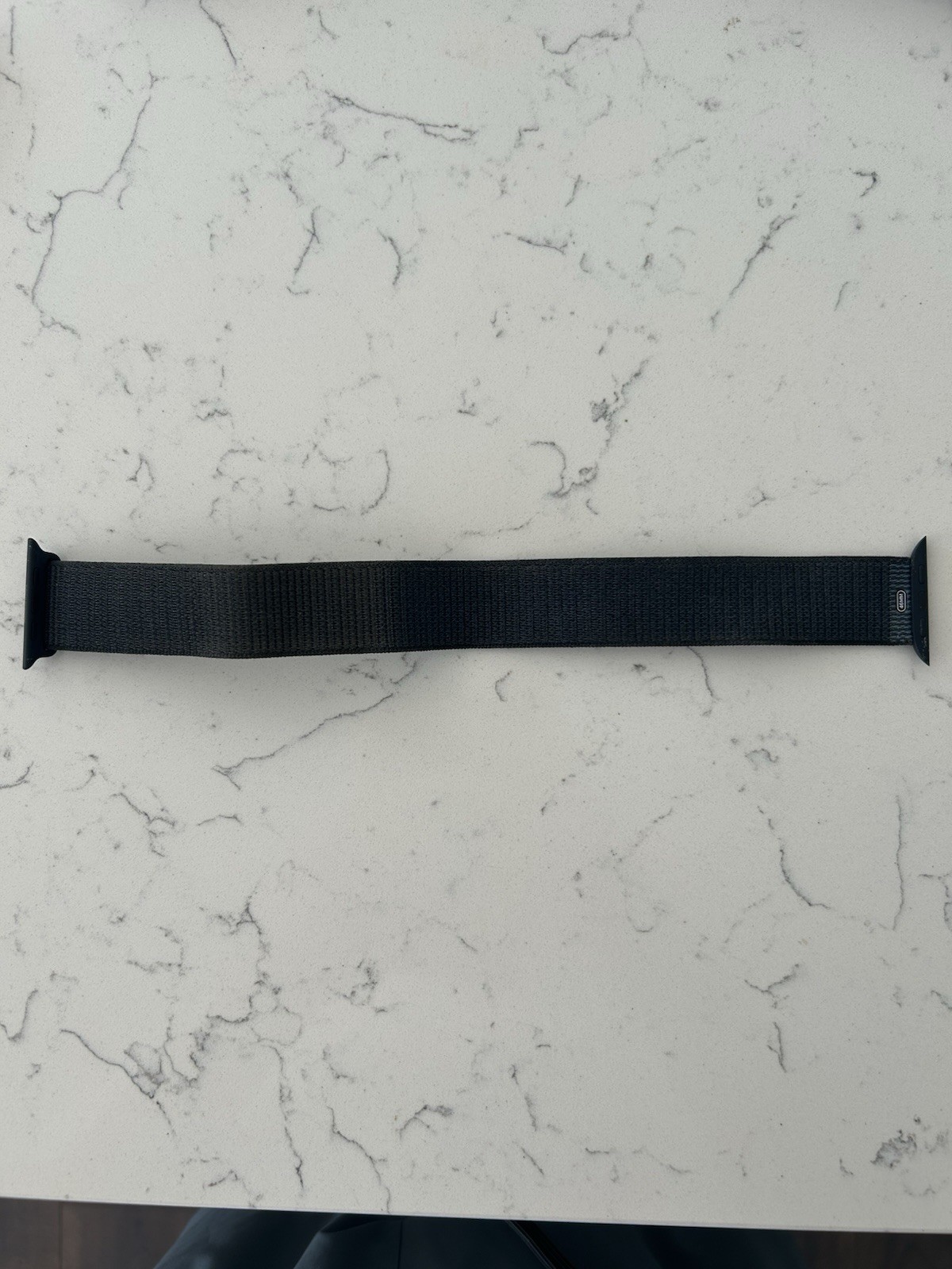 Apple Watch 44mm Black Aluminum Case, Black Fabric Band, Heart Rate Monitor, iOS