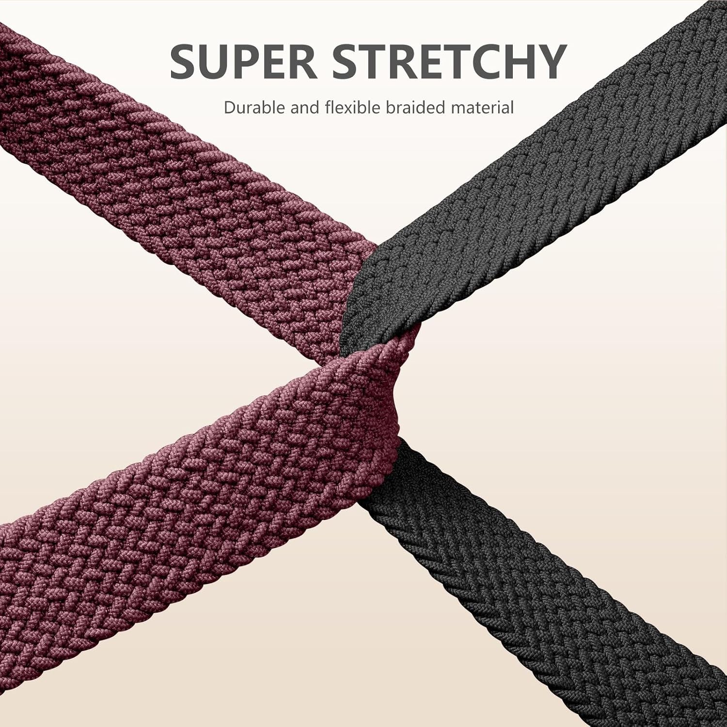 Braided Stretchy Strap Compatible with Fitbit Versa 2 40mm