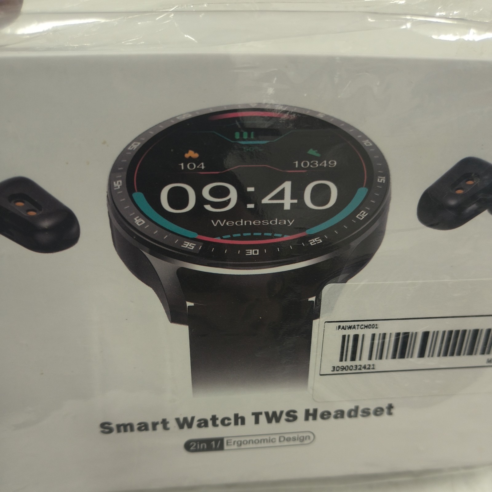Smart Watch True Wireless Stereo Headset Fitness Tracker Waterproof + Phone