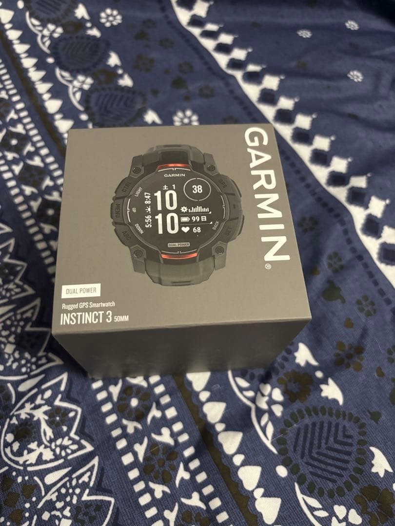 Garmin Instinct 3 Watch 50mm Dual Power New Unused Large Size