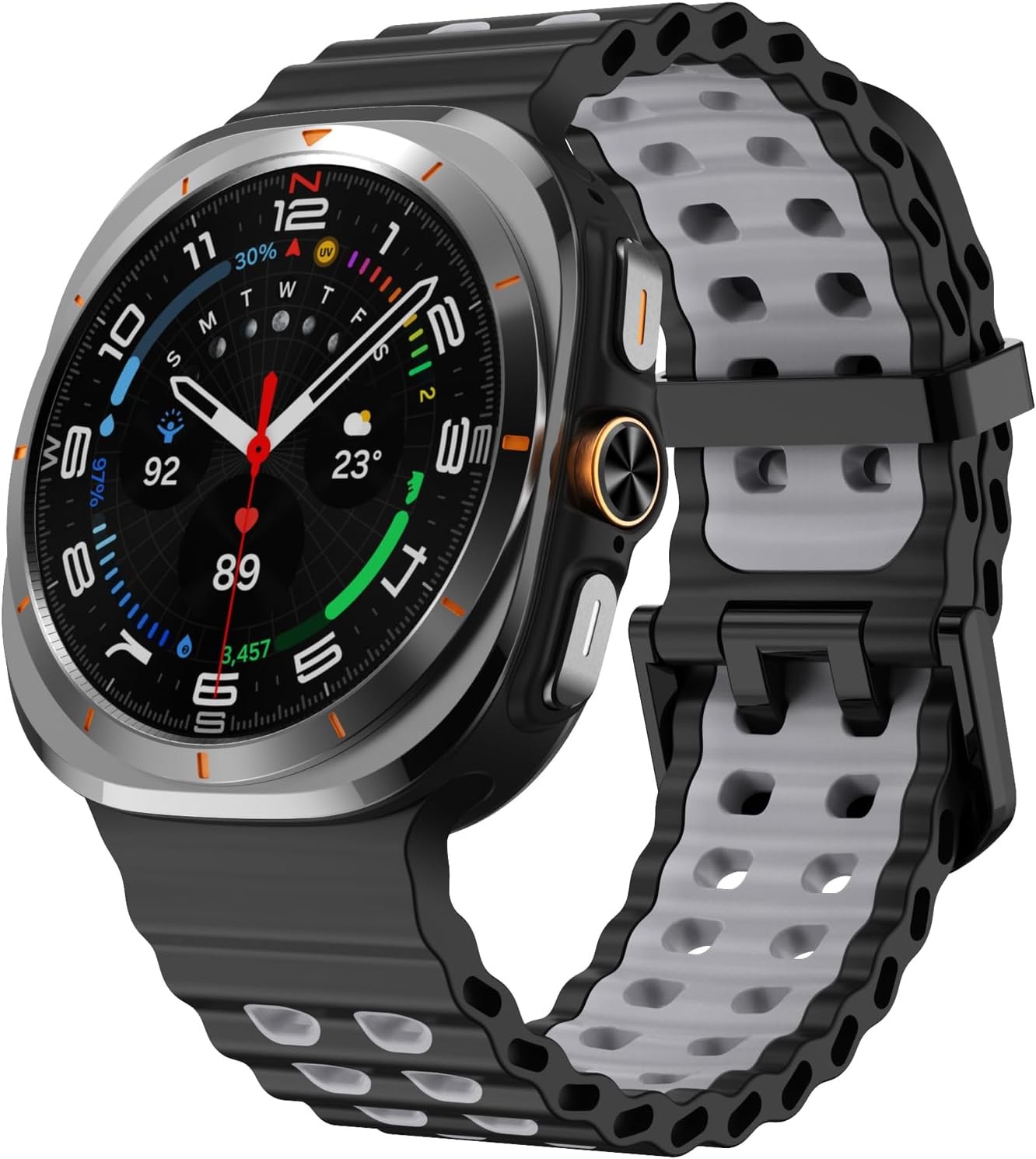 No Gap Silicone Band for Samsung Galaxy Watch Ultra 40mm 44mm – Sporty Strap