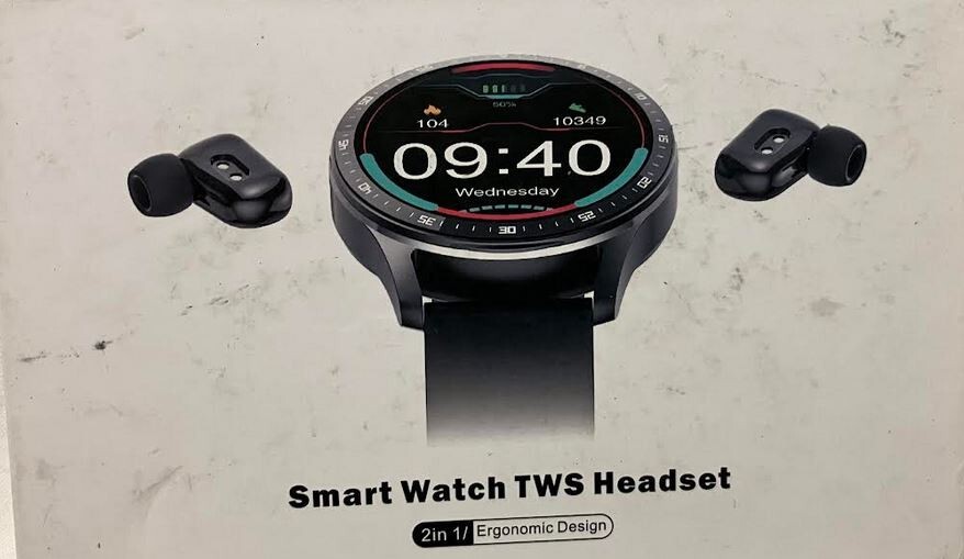 Smart Watch True Wireless Stereo Headset Fitness Tracker Waterproof + Phone