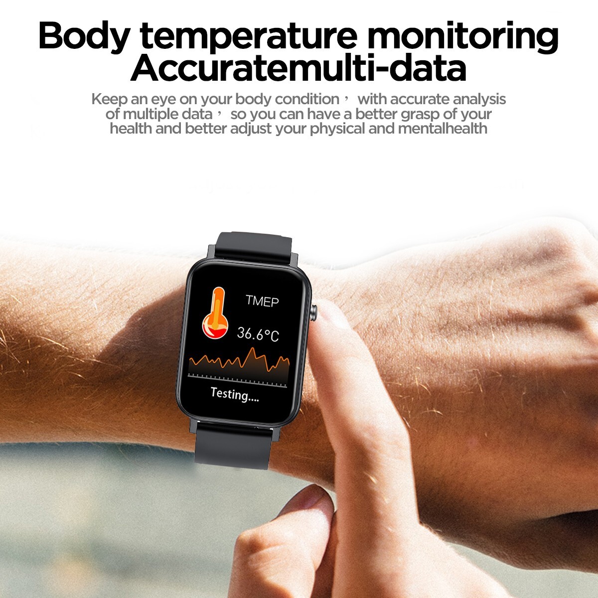 Smart Watch Heart Rate Blood Pressure Oxygen Sleep Sport Monitor Bluetooth Watch