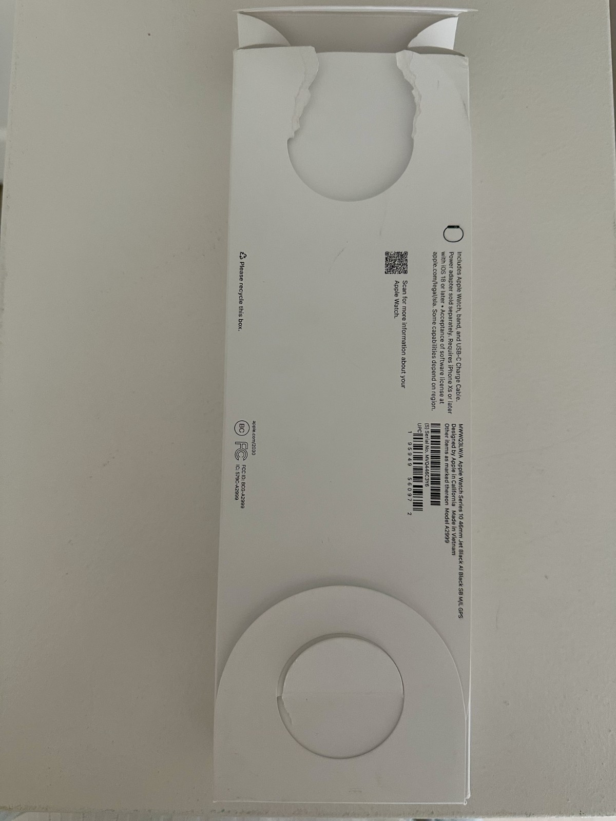 Apple Watch Series 10 GPS (46mm, Jet Black Aluminum) – FREE USPS Priority