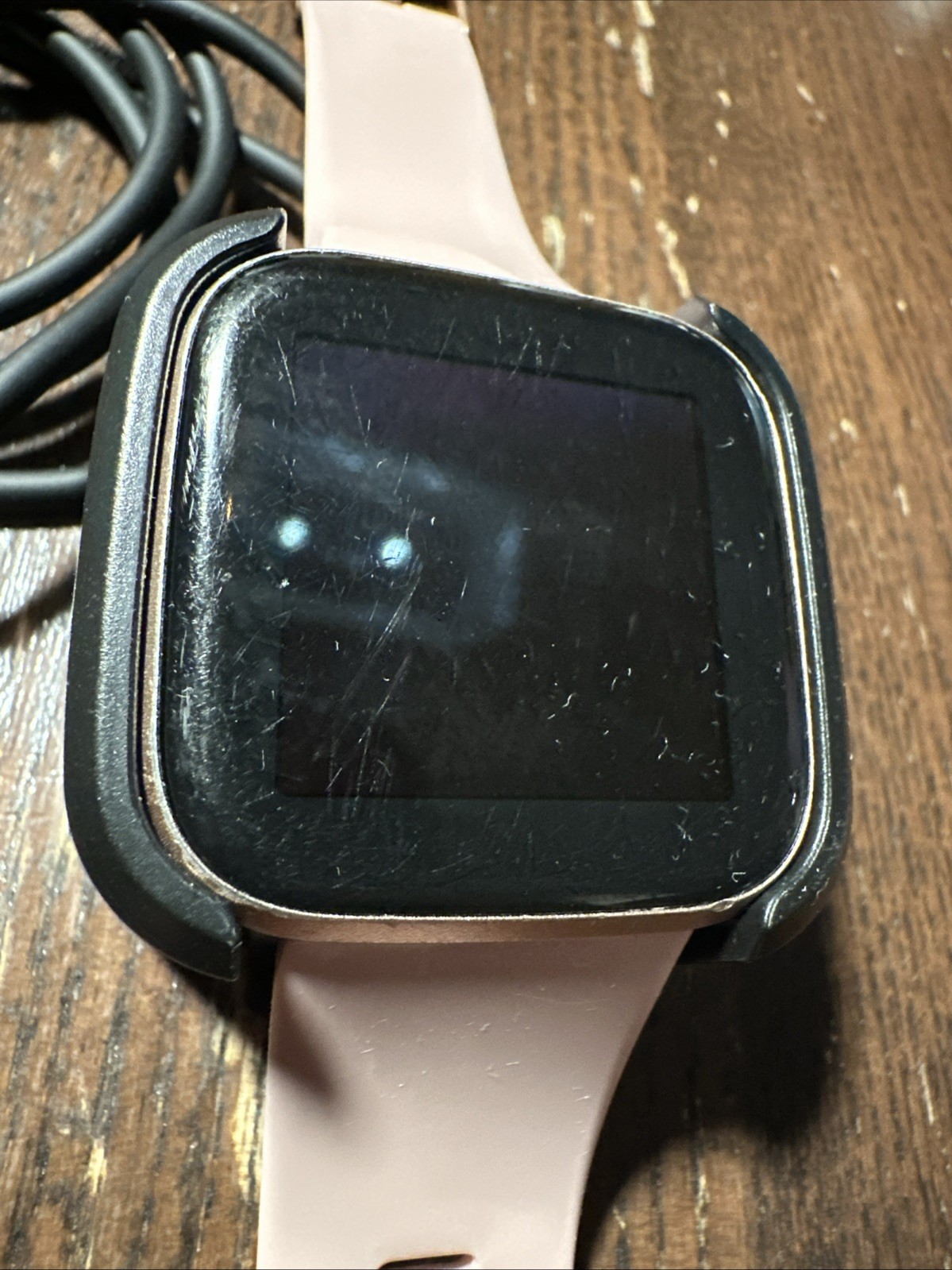 Fitbit Versa 2 – Health & Fitness Smart Watch Copper Rose / Pink Band FB507